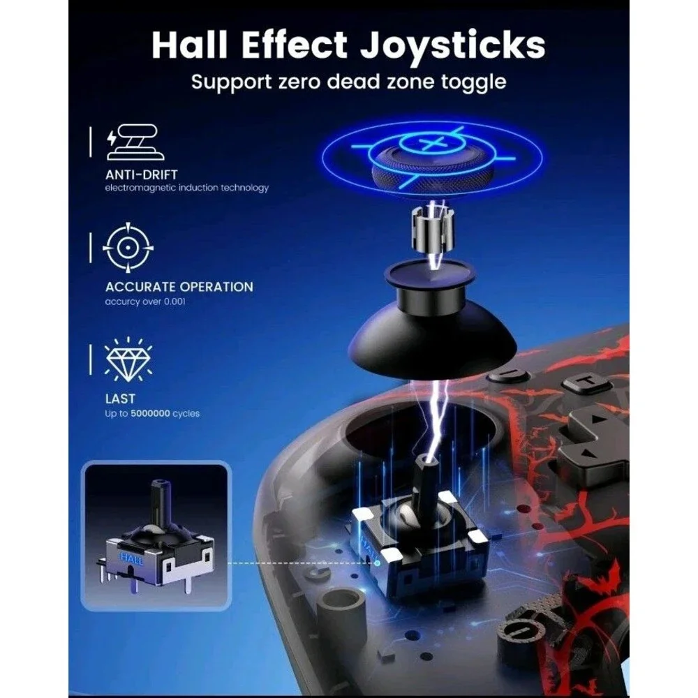 Wireless Switch 2 Controller for Nintendo Switch 2/Switch/OLED/Lite Controllers